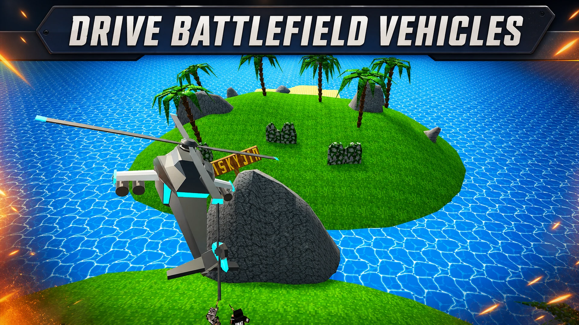 Blocky Combat SWAT Desert War screenshot