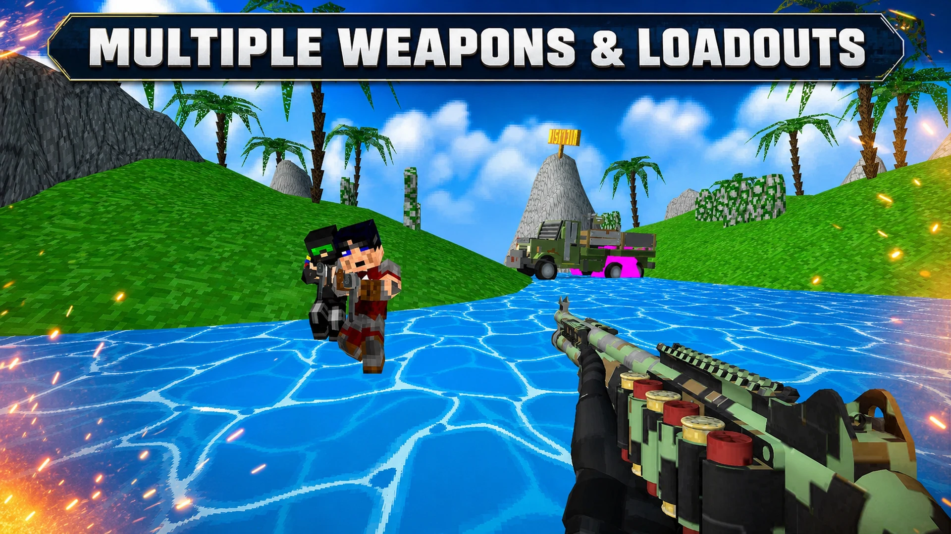 Blocky Combat SWAT Desert War screenshot