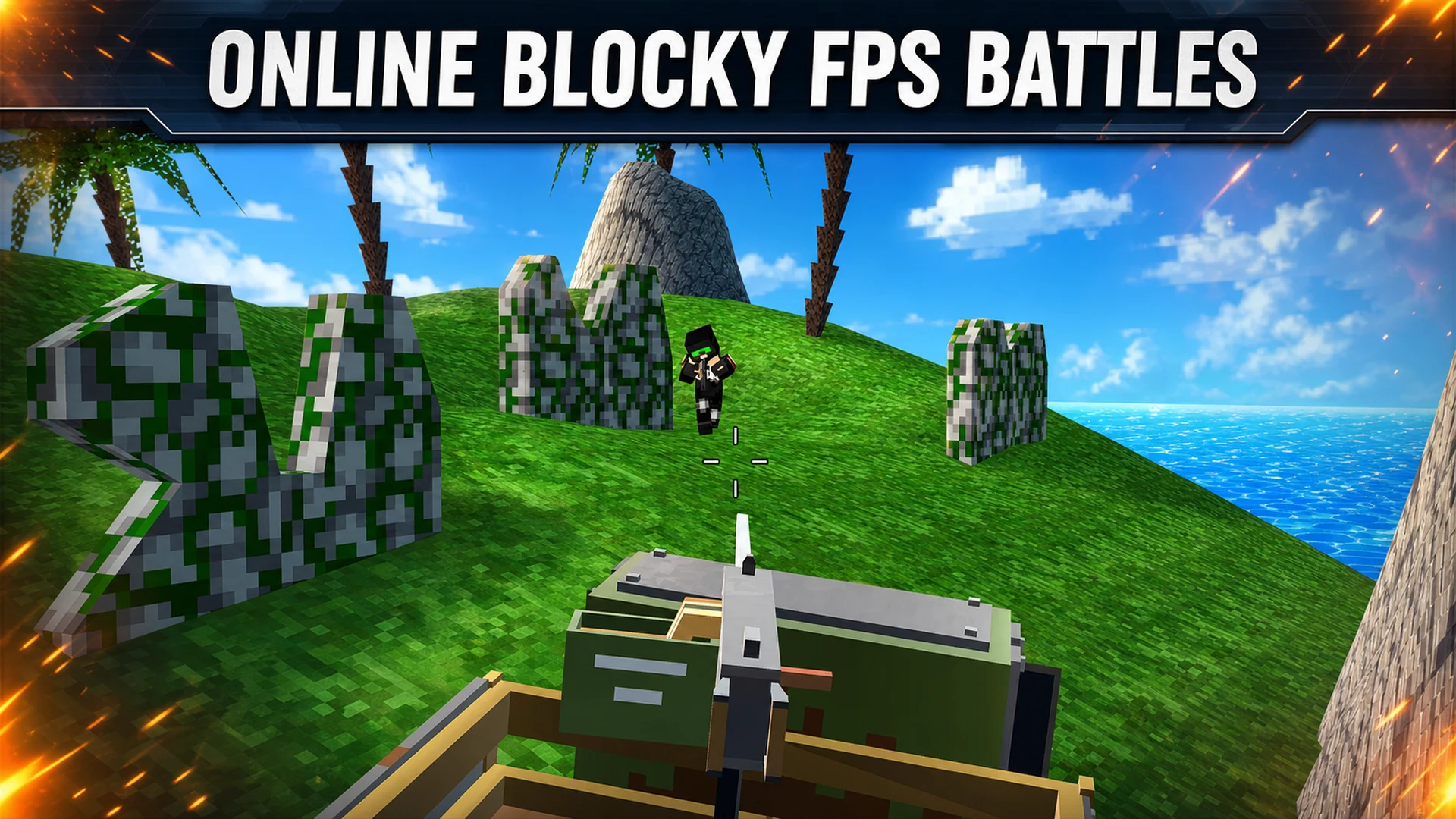 Blocky Combat SWAT Desert War screenshot