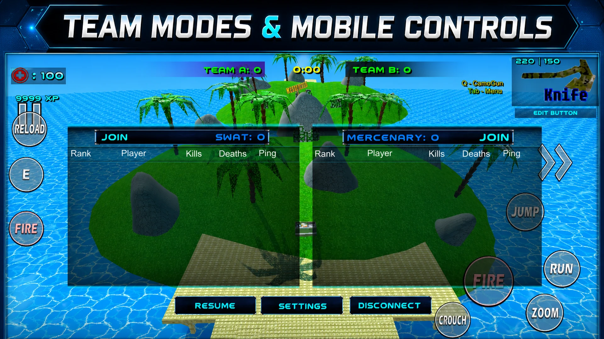 Blocky Combat SWAT Desert War screenshot