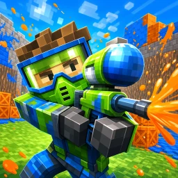 Blocky Gun Paintball 图标